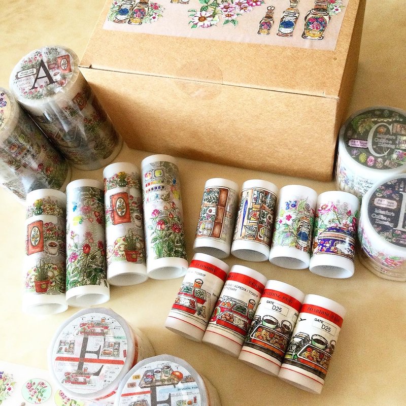 A+B  C+D  E+F Big Sample sets - Washi Tape - Plastic 