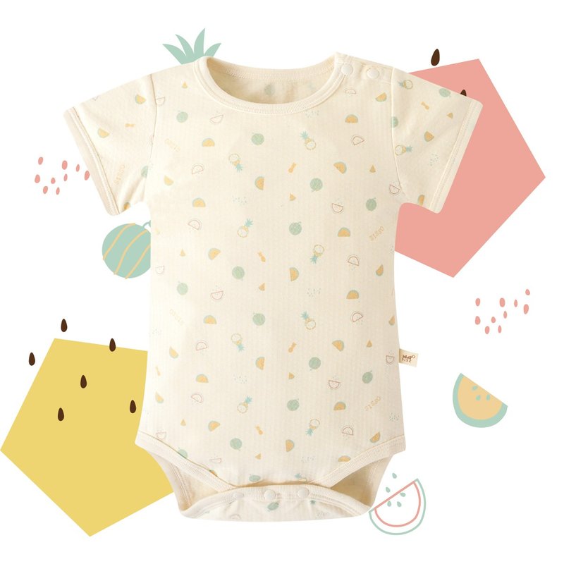 [SISSO Organic Cotton] I will give you an Ice Xiaoyu Cool Feeling Onesies ML - ชุดทั้งตัว - ผ้าฝ้าย/ผ้าลินิน ขาว