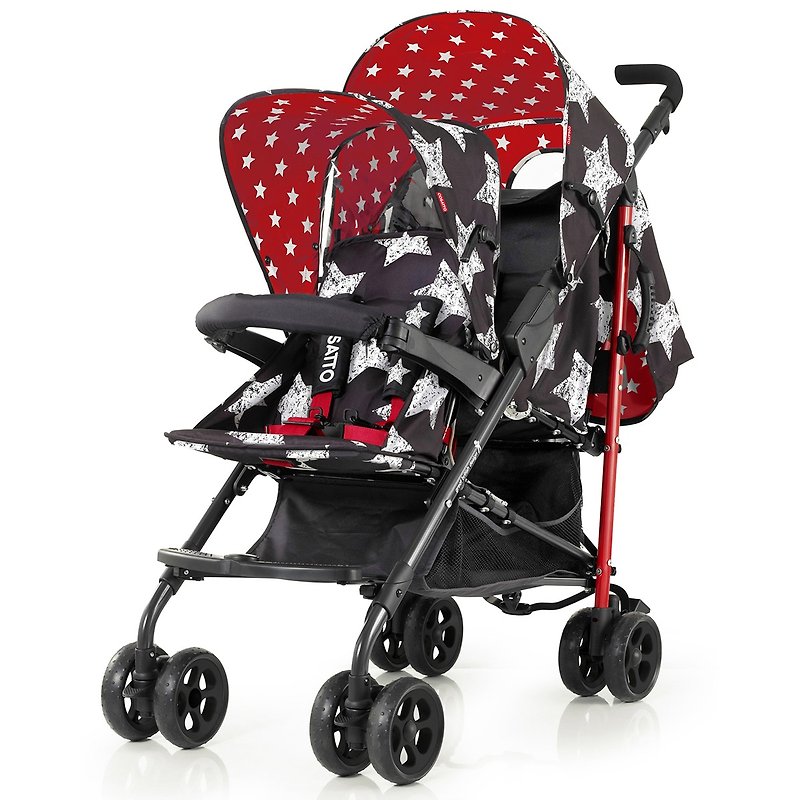 英國 Cosatto Shuffle 嬰兒雙人推車 – Hipstar - 嬰兒車/ BB 車 - 其他材質 黑色