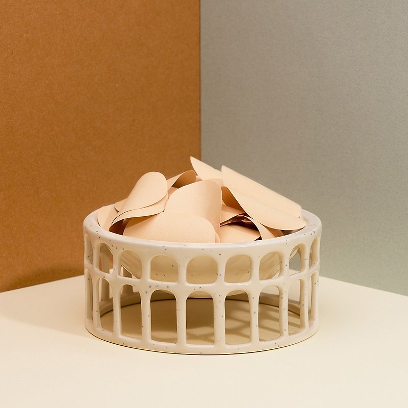 DOIY Colosseum Snack Bowl - Bowls - Pottery White