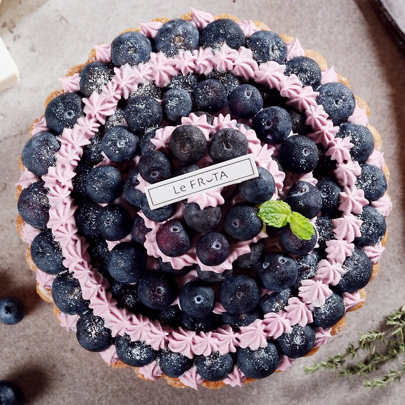 【LeFRUTA朗芙】寶石山丘 / 藍莓塔 6吋 - 蛋糕/甜點 - 新鮮食材 紫色