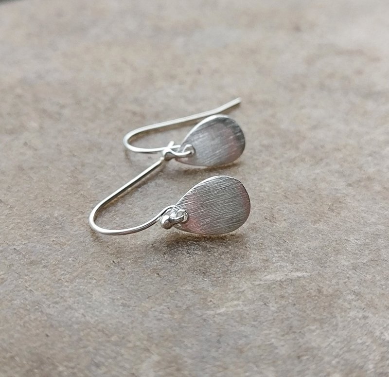 Simple Silver Drop Earrings - Earrings & Clip-ons - Other Metals 