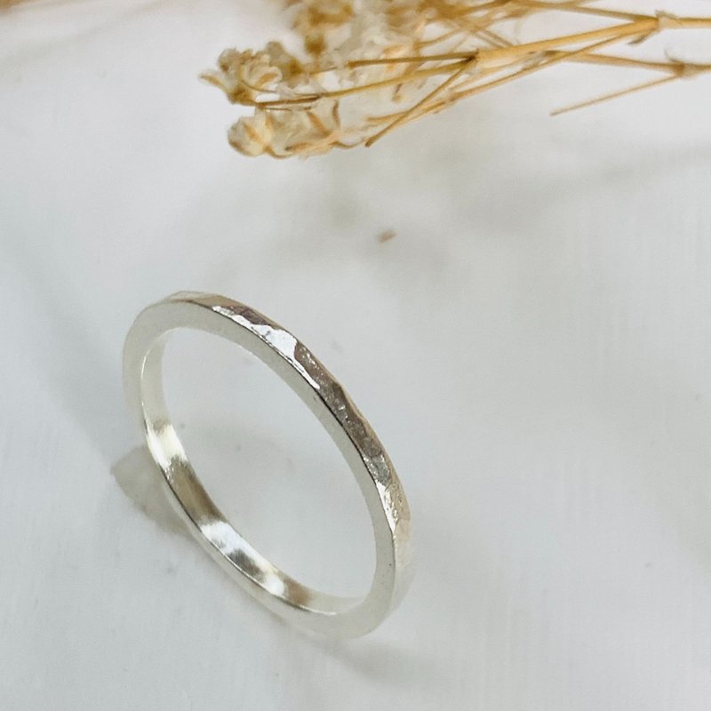 【Sparkle】Sterling Silver-Thread Ring - แหวนทั่วไป - เงินแท้ สีเงิน