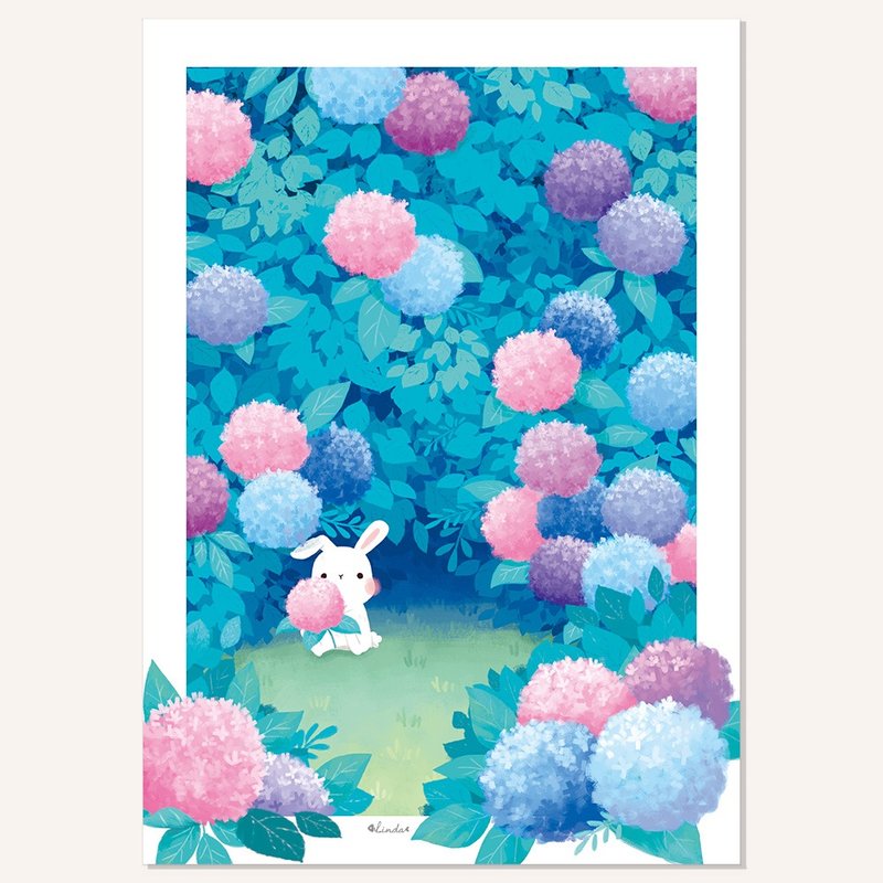 印刷裝飾畫 掛畫 無框畫【四月花叢】 - 海報/掛畫/掛布 - 紙 多色