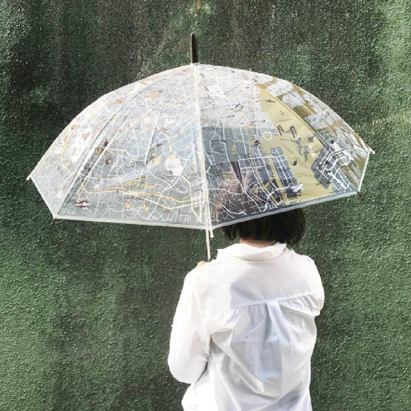 Evereon可替換式環保輕量傘-東京散策 EV819-2(BROWN) - 雨傘/雨衣 - 環保材質 咖啡色
