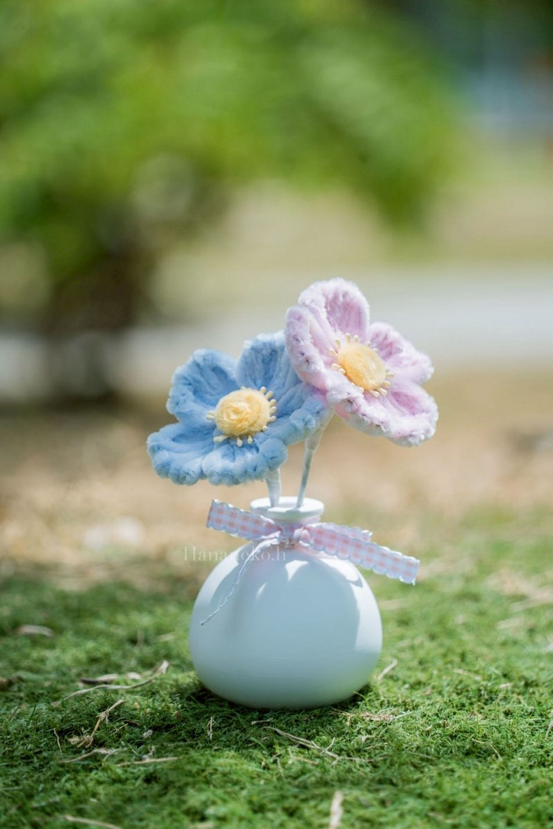 【可客製】毛根花 擴香石 盆栽 花藝香氛 罌粟花 - 香氛/精油/擴香 - 植物．花 