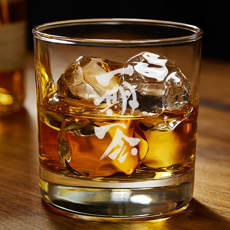 男友禮物|一期一會日本書法威士忌玻璃杯 - 酒杯/酒器 - 玻璃 