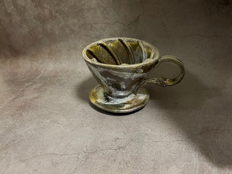 Wood-Fired Coffee Dripper - Second Firing - เครื่องทำกาแฟ - ดินเผา สีกากี