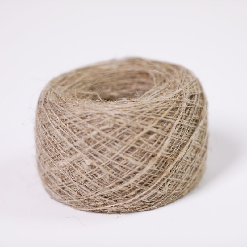 手紡 アロー 糸-砂の色-フェアトレード - 編み物/刺繍/羊毛フェルト/裁縫 - コットン・麻 カーキ