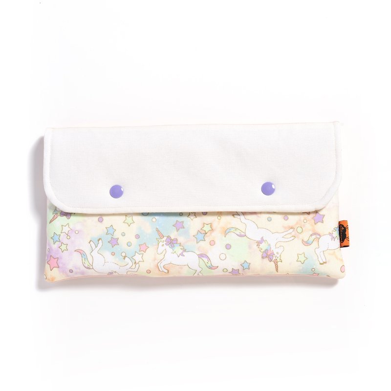 [Su Ground. Dawn】Switch Protective Bag-Psychedelic Bonnie - Toiletry Bags & Pouches - Cotton & Hemp White