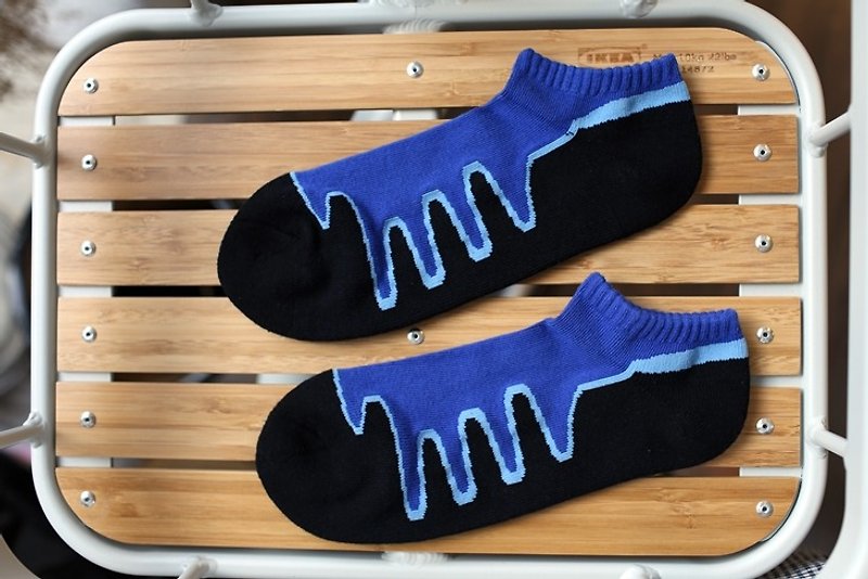 Healthy antibacterial deodorant socks - foot Li Kang Tree Com - silver ion Ag * nano silver fiber - 25 - 27 cm - ถุงเท้า - ผ้าฝ้าย/ผ้าลินิน สีน้ำเงิน