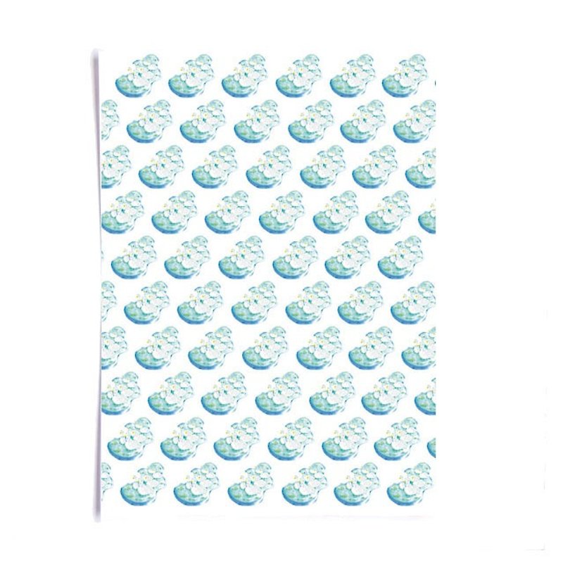 Wrapping Paper - 6 swans - Gift Wrapping & Boxes - Paper White