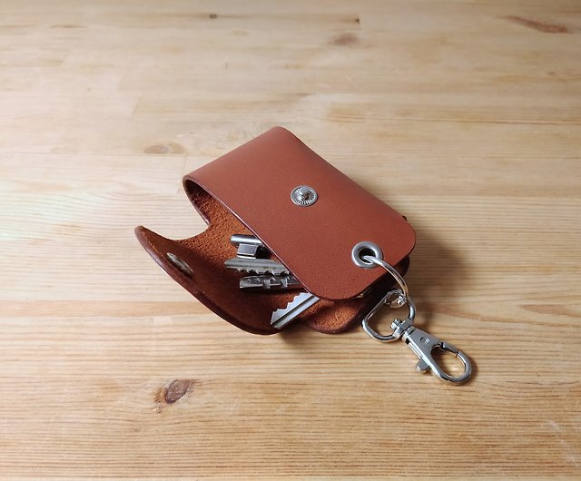 Genuine Leather Car Key Case Wallet Key Holder Small Pouch Pocket