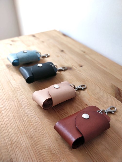 Customized Gift Leather Key Pouch, Key Case, Bell shape Key Holder with  strap - Shop fourjei Keychains - Pinkoi