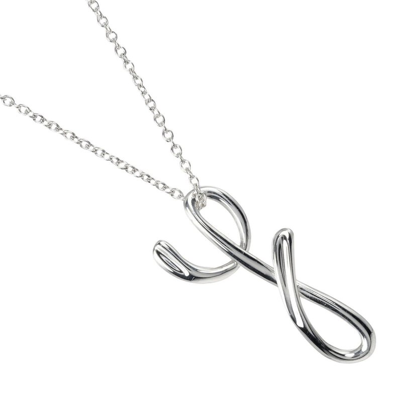 【日本直送】ティファニー TIFFANY&Co. レター y ネックレス イニシャル y シルバー925 約2.35g【中古】Aランク - 項鍊 - 銀 銀色