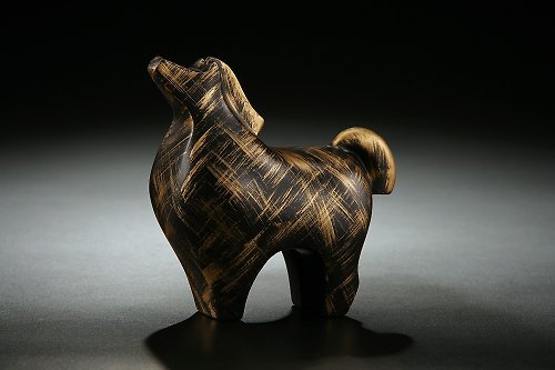 CHU, AN Design 【生肖】筌美術Gallery Chuan _成長系列-超越馬 造型石雕-刷金版