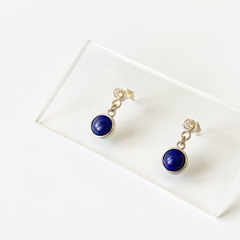 15% off 2 pieces | Afghan lapis lazuli sterling silver earrings (SI level) - Earrings & Clip-ons - Sterling Silver 