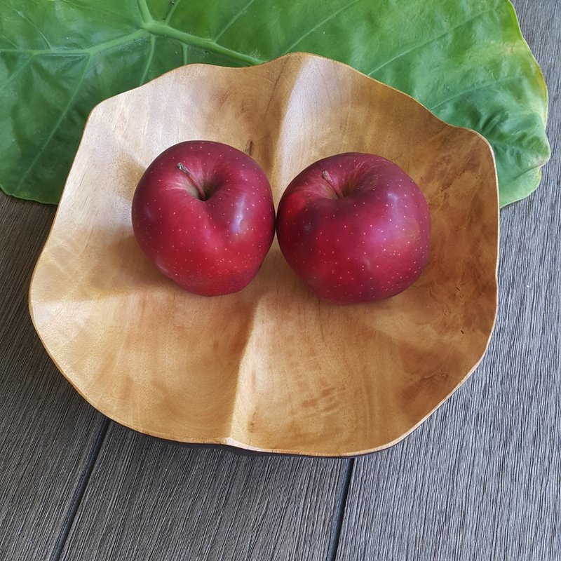 Mango Wood Lotus Serving Tray , Long 9 inches - 托盤/砧板 - 木頭 咖啡色