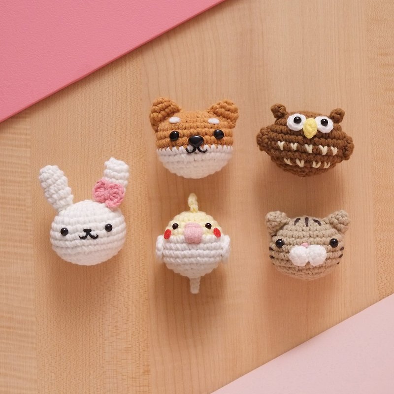 [DIY Material Pack] Healing Small Animals, Cute Pets - Knitting, Embroidery, Felted Wool & Sewing - Other Materials Multicolor