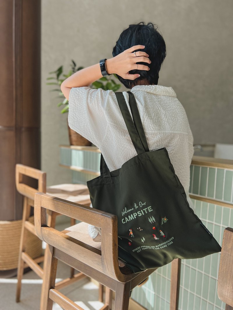 Tote Bag : Camp - 其他 - 繡線 卡其色