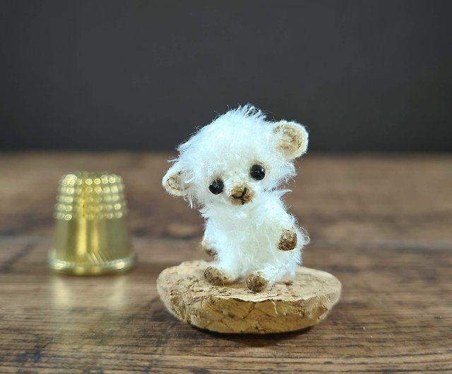 小さなぬいぐるみかわいい羊の置物 - ショップ Amitoysgifts 人形