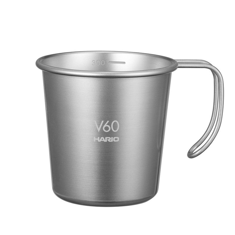 V60戶外用金屬推疊杯 - 咖啡壺/手沖壺 - 不鏽鋼 銀色