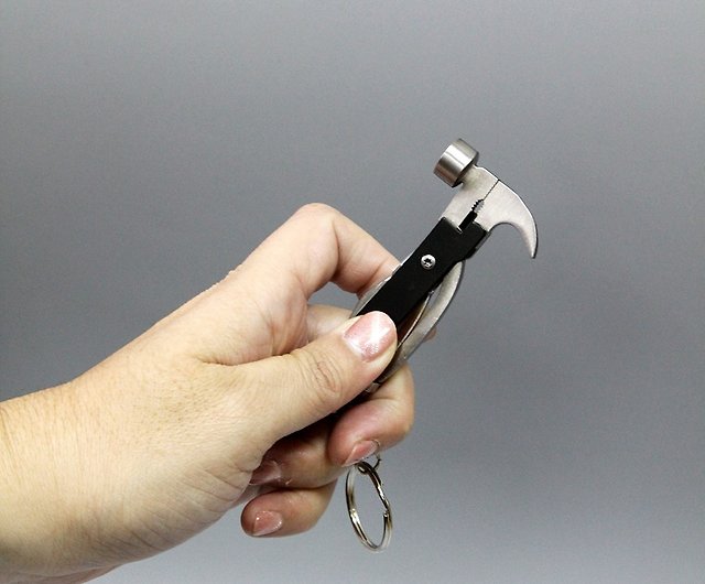 British Gentlemen's Hardware portable mini hammer multifunctional key ring  tool set - Shop sussliving Keychains - Pinkoi