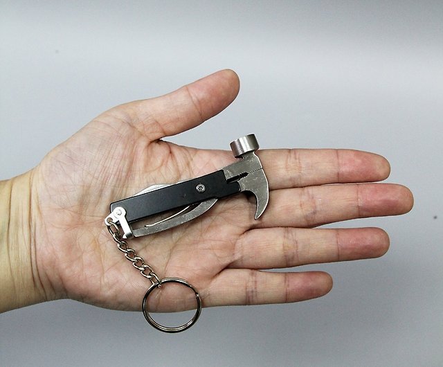 British Gentlemen's Hardware portable mini hammer multifunctional key ring  tool set - Shop sussliving Keychains - Pinkoi