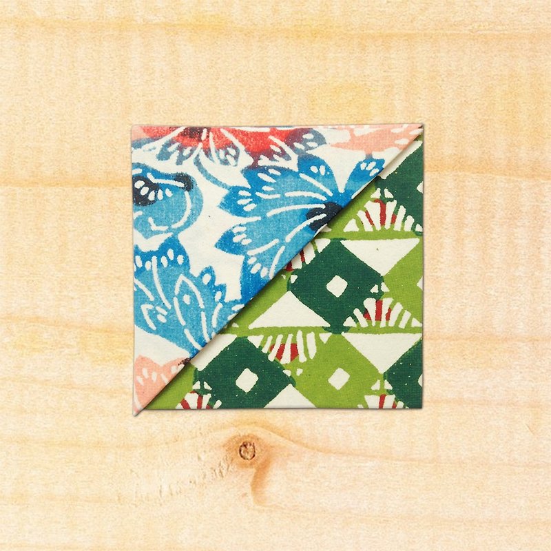 Flower Corner Bookmark-Imported Japanese Washi/Handmade Bookmark-bookmark #040 - Bookmarks - Paper 