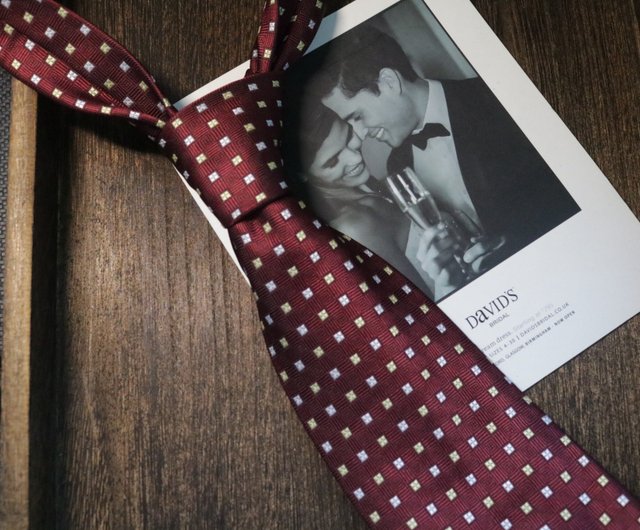 ワインレッド小花柄シルクネクタイ結婚式新郎ワイルドnecktie ワインレッド小花柄シルクネクタイ結婚式新郎ワイルドnecktie