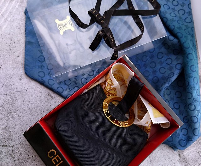 New gift box CELINE small gold ring storage bag storage bag cosmetic bag  towel square towel handkerchief handkerchief - Shop and then i met you  Toiletry Bags & Pouches - Pinkoi