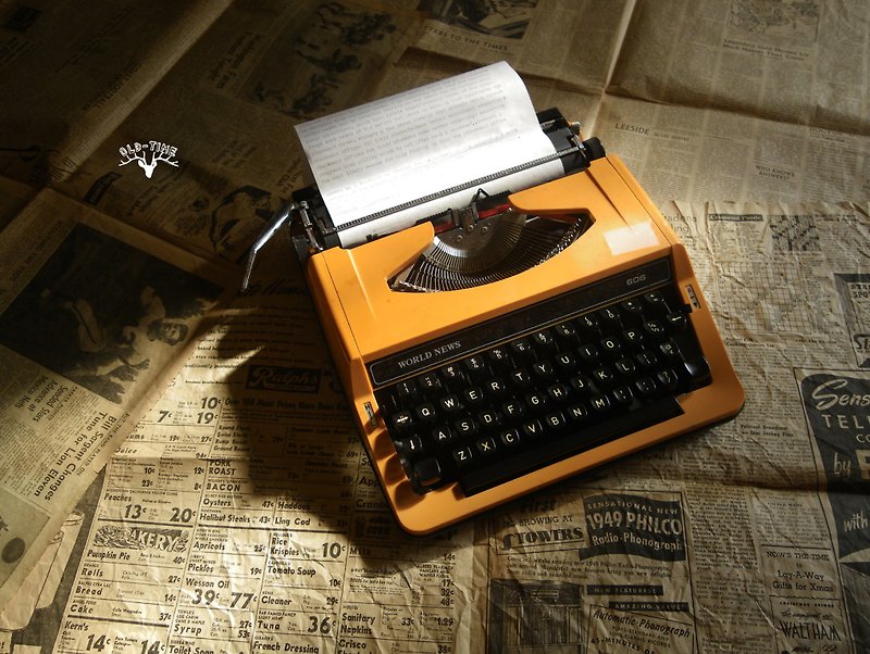 【老時光 OLD-TIME】早期橘色打字機(正常使用*台灣本國僅寄郵局* - 擺飾/家飾品 - 其他材質 多色