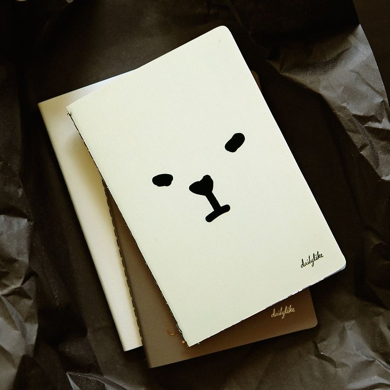 Dailylike easy to remember blank pocket notebook -01 white bear, E2D49115 - สมุดบันทึก/สมุดปฏิทิน - กระดาษ ขาว