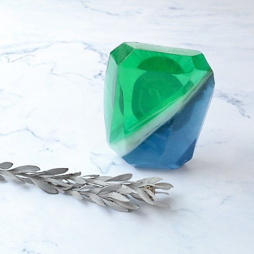 Pavo Jewelry & Art 【5%營收支持公益】寶石手工皂 五月生日石-祖母綠 Emerald