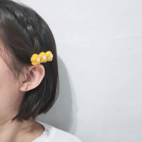 手作り羊毛フェルト】かわいいぬいぐるみの手作りヘアピン風ヘアピンの