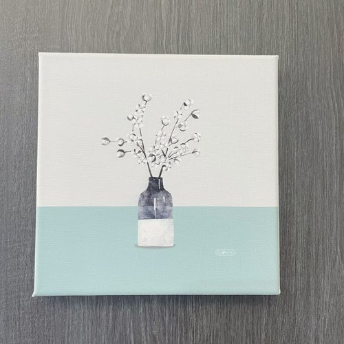 印樂網圓夢館 【Flora原創設計】歲月靜好 棉花 | 20×20CM 無框畫