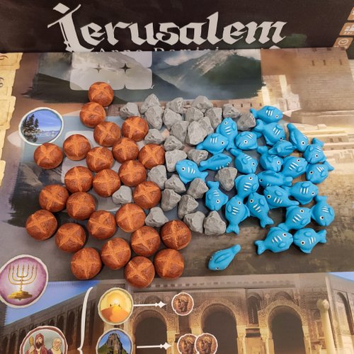 Holy Tokens 與耶路撒冷相容的豪華資源代幣。Anno Domini 棋盤遊戲