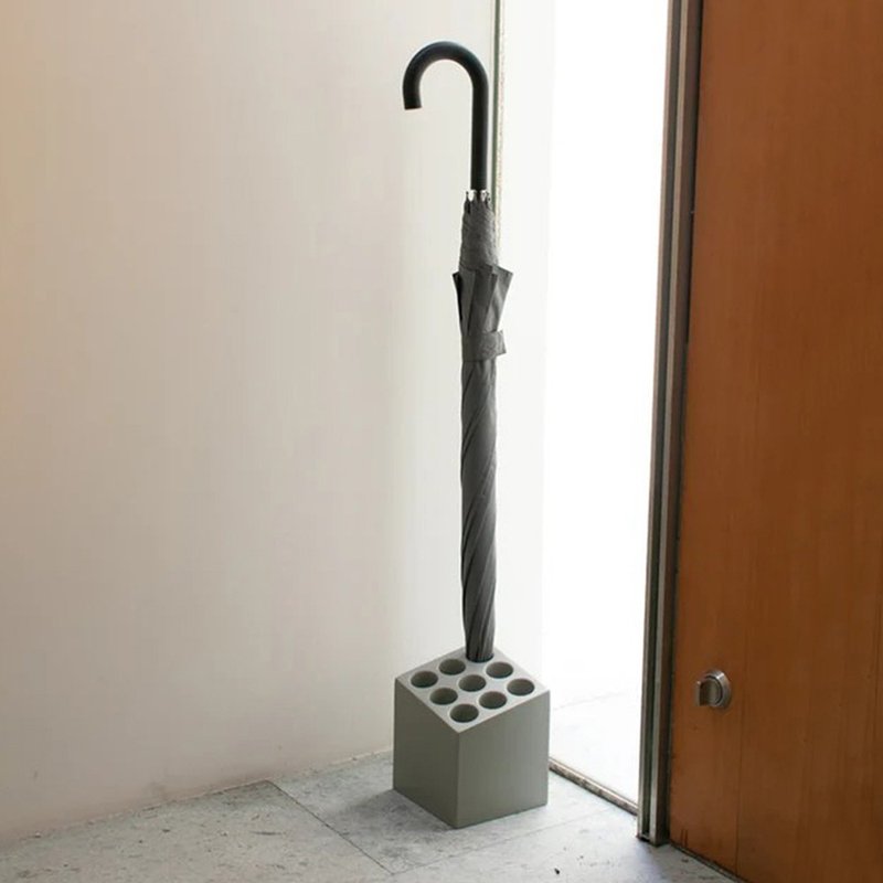 日本ideaco CUBE 砂岩9孔雨傘架-多色可選 - 居家收納/收納盒/儲物盒 - 環保材質 多色