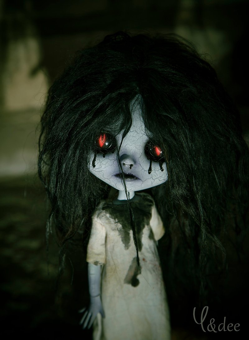 Custom OOAK Blythe doll by Y&dee dead girl Shisha - เฟอร์นิเจอร์อื่น ๆ - พลาสติก 