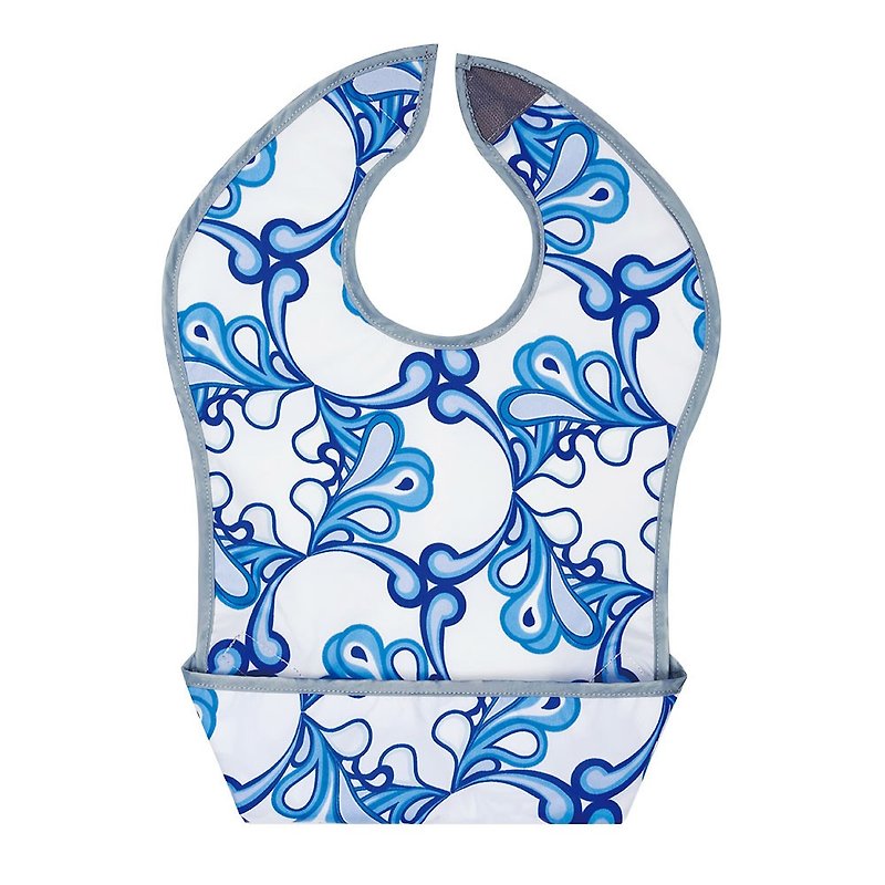 Adorable Waterproof Bib - Pacific Waves - Bibs - Polyester Blue