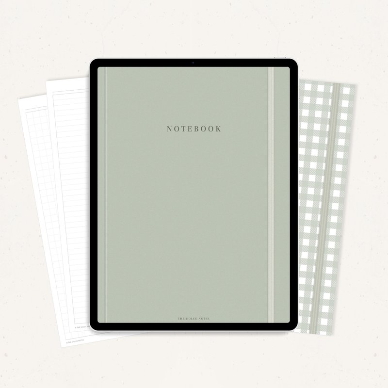Pastel Digital Notebook for Goodnotes, Notability | 12 sections | 5 colors - 電子手帳及素材 - 其他材質 