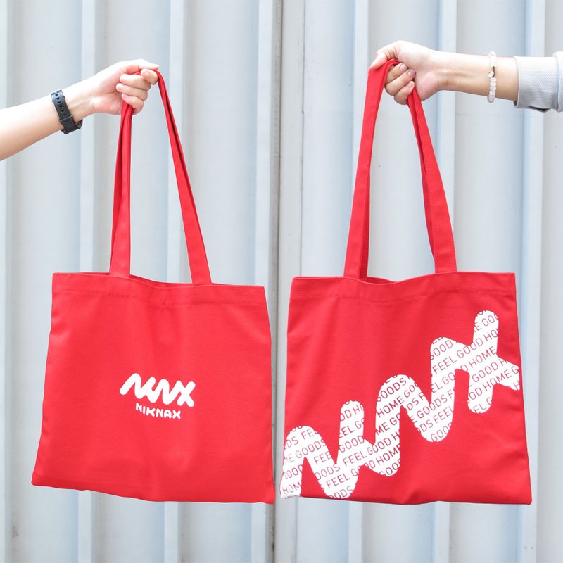 Niknax Canvas Tote Bag - 手提包/手提袋 - 聚酯纖維 