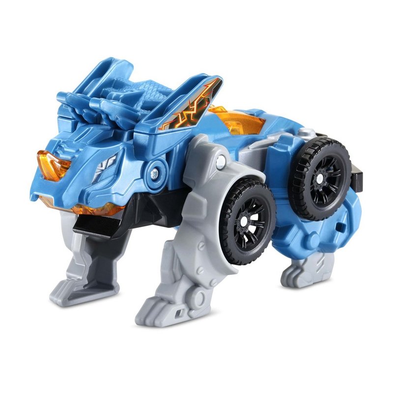 Vtech sound and light transforming dinosaur car-Triceratops-Tumor - Kids' Toys - Plastic 