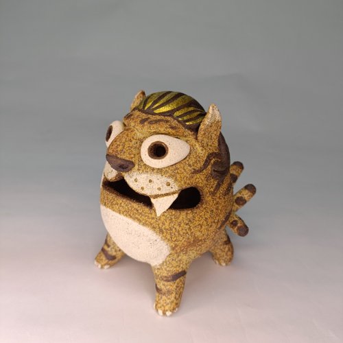 野萩藝術坊 上古四祥獸-陸吾/陶藝品/原創
