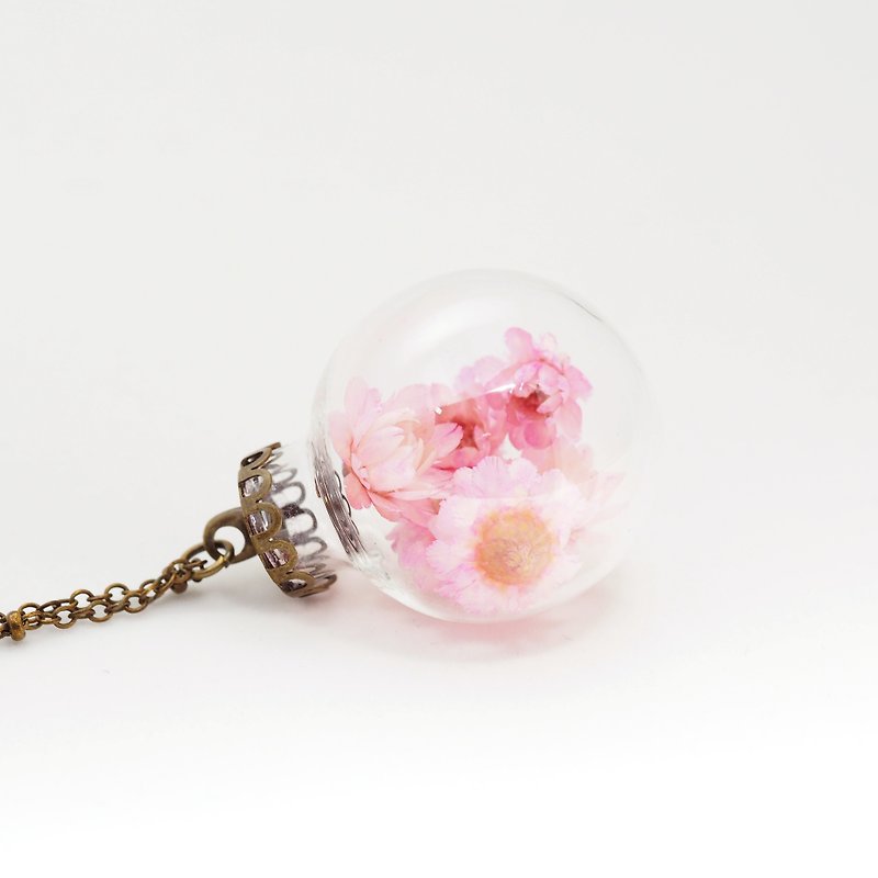 OMYWAY Handmade - Glass Globe Necklace - สร้อยติดคอ - แก้ว สีเหลือง