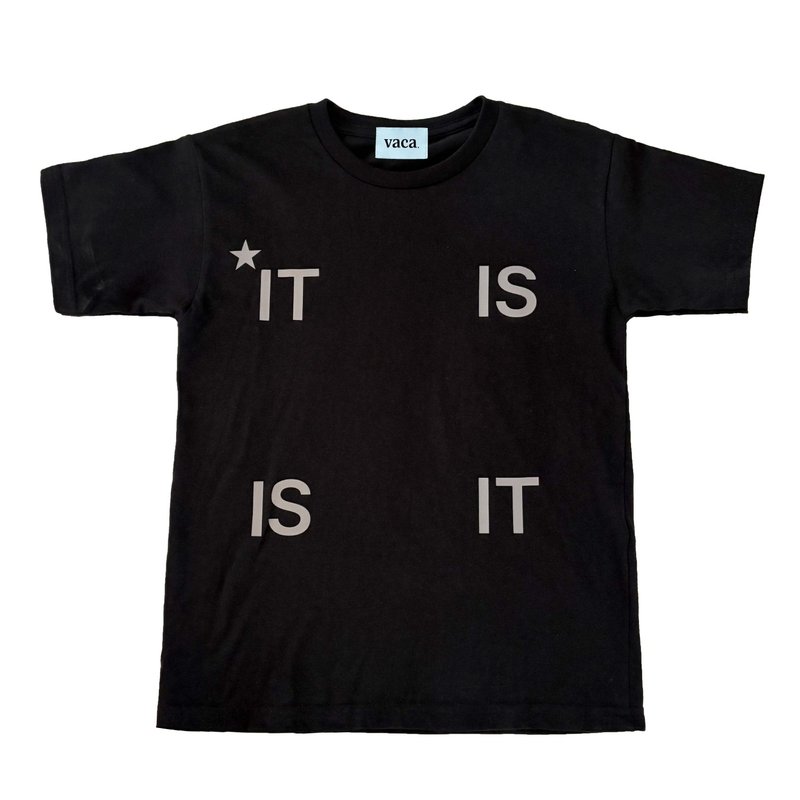 IT IS CROP T_SHIRT (BLACK) - 女 T 恤 - 棉．麻 黑色