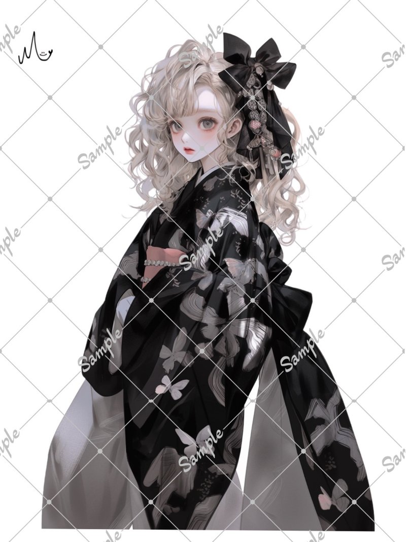 オリジナル人物ステッカー - 貼紙 - 紙 