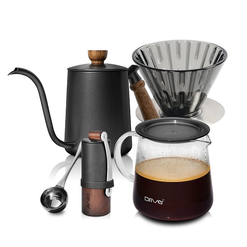 Driver Master Advanced Hand Brewed Coffee Set - เครื่องทำกาแฟ - สแตนเลส ขาว