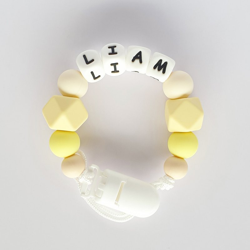 Customized LIAM Pacifier Chain - ของเล่นเด็ก - วัสดุอื่นๆ สีเหลือง