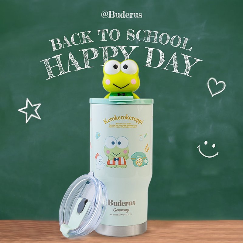 快樂開學季【德國Buderus】三麗鷗陶瓷冰霸杯 710ml-大眼蛙 - 保溫瓶/保溫杯 - 不鏽鋼 白色